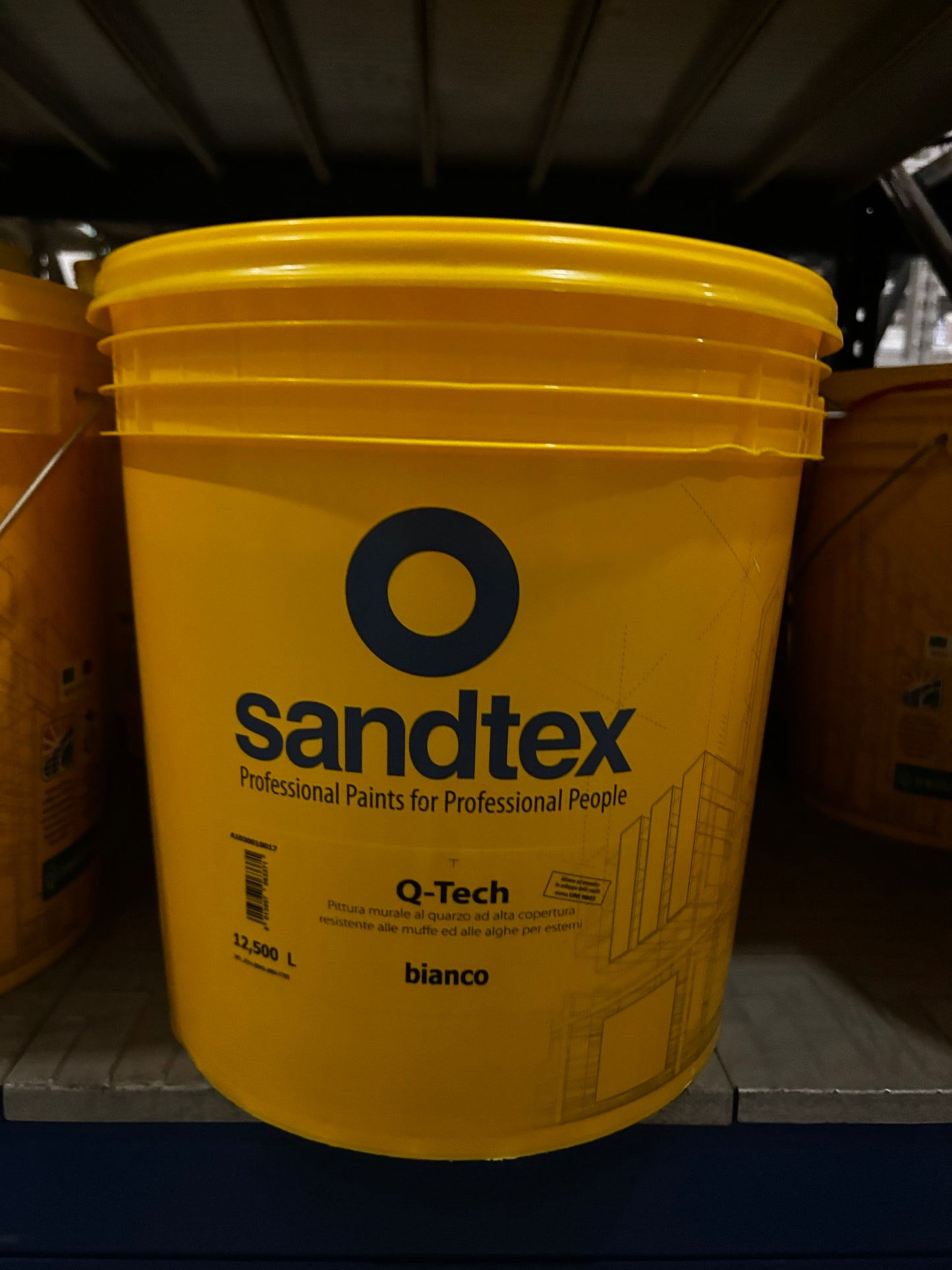 Q-Tech - Pittura murale al quarzo ad alta copertura resistente alle muffe e alle alghe per esterni
